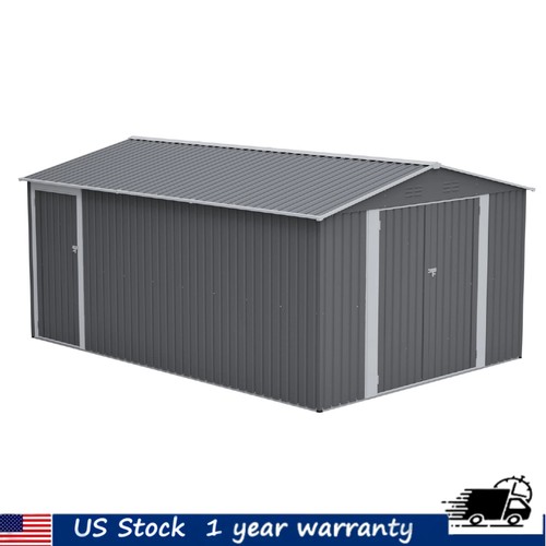 14x10ft outdoor metal storage - 14x10ft,