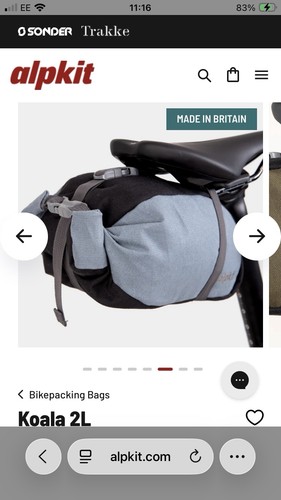 Alpkit koala saddle bag - alpkit,
