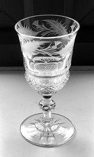 ANTIQUE THISTLE WINE GLASS