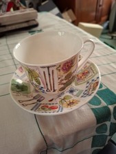 Roy Kirkham Large Bone China Breakfast Cup Saucer. My Garden Design. Used
