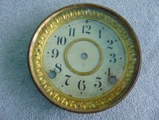 OLD ANTIQUE SETH THOMAS ADAMANTINE MANTLE SHELF CLOCK DIAL BEZEL PARTS