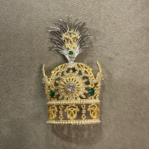 Pahlavi dynasty crown brooch - dynasty,
