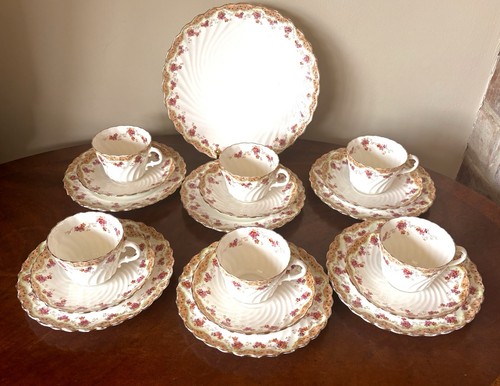 Antique aynsley rose person - rose, 6-person