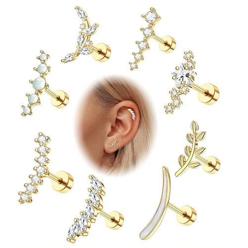 Labret piercing ear ring - labret,