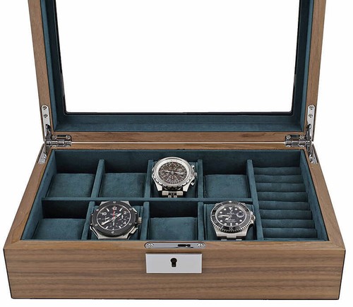 Watch box with cufflink - with,