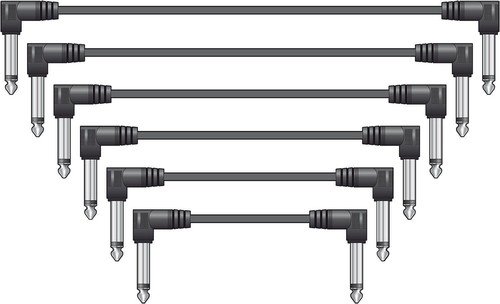 Guitar patch leads cables - 6, leads/cables