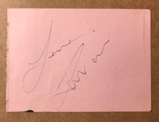 LENA ZAVARONI RIP Genuine Authentic Signed Album Page COA CAv UACC