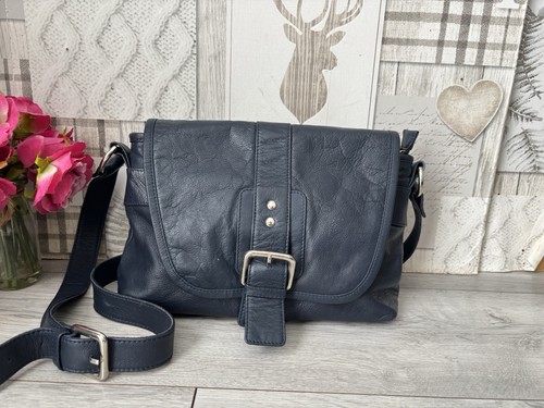 Hotter real navy blue - real, leather