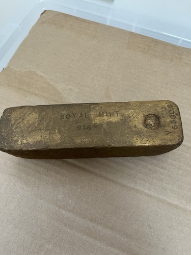 Stage prop gold bullion bar - stage,