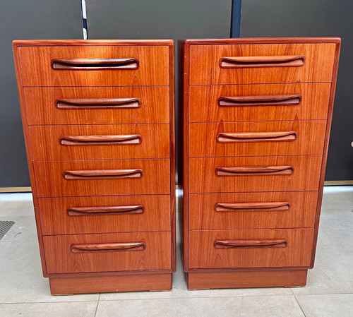 Pair plan tallboy chest - g,