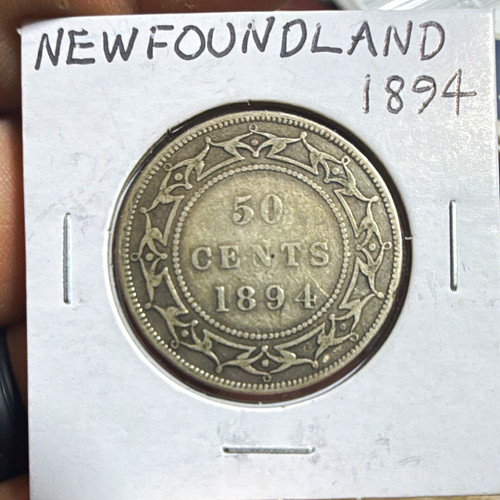 Newfoundland 1894 50c silver - newfoundland,