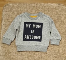 New without Tags. Primark Baby Boy Grey Sweatshirt. 0-3months