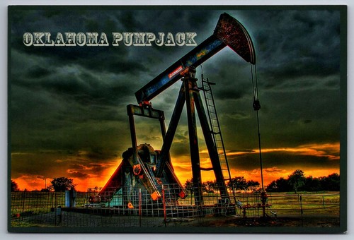 Postcard oklahoma pumpjack - postcard,