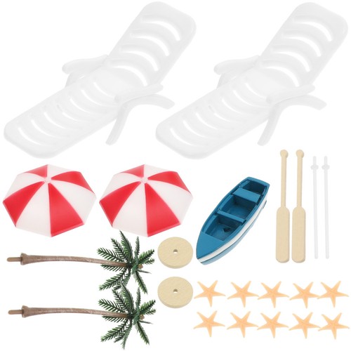 Durable resin mini beach chair - resin,