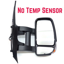 Renault Master 2010-2024 Electric Black Long Arm Wing Door Mirror Right Side