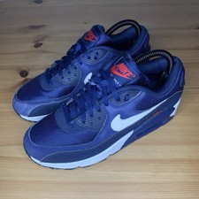 Nike Air Max 90 Essential Midnight Navy White Trainers Size 6 UK AJ1285-403