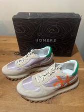 NIB Homers Olimpia Lace Up Mid Top Hand Crafted Sneakers Size 36.5 Reg. $468