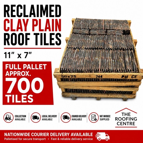 Reclaimed clay plain roof - clay,