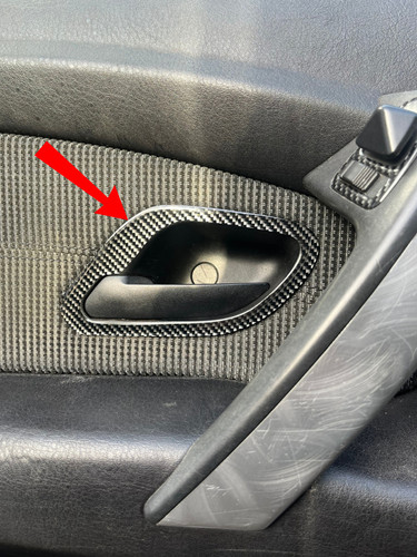 2pcs carbon fiber glossy - carbon,