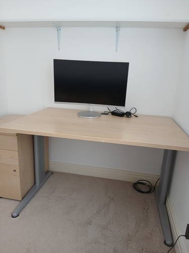 Desk and filling - and, cabinet