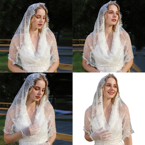 Elegant head cover lace hijab - elegant,