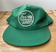 Vintage Adult Olympic Park Montreal 1980's Baseball Cap Hat Green Canada Rare