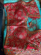 Beautiful Ferozi Green And Red