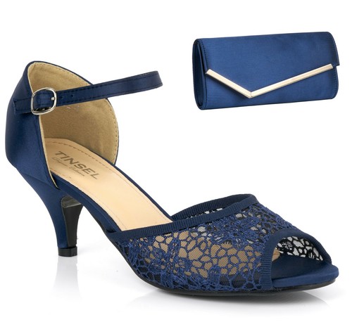 Ladies mid heel - peep, mary