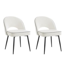 Curved Velvet Dining Chairs