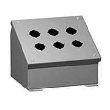 CONSOLE STEEL GRAY 3.5"LX5.5"W