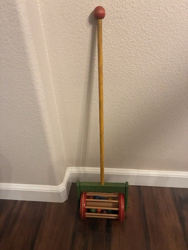 Vintage playskool wooden push - vintage,