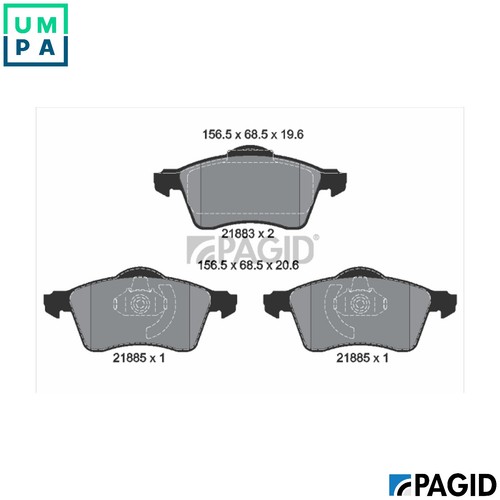 Brake pad set disc - pad,
