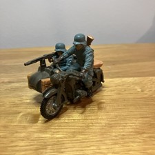 Britains WW2 German BMW motorcycle sidecar combination. All complete