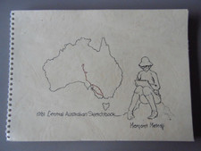 Margaret Metcalf Central Australian Sketchbook 50 Landscapes + Artist's Letter.