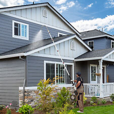 24 Ft Telescopic Pressure Washer Lance 4000 Psi Roof Gutter Cleaning Tool Set