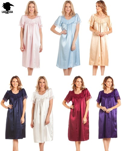 Satin lace nightie lady - nightie, olga