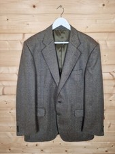 Magee Blazer 44 Geneva T2 Tweed Check 2 Btn Green Suit Jacket Wool Sport Coat