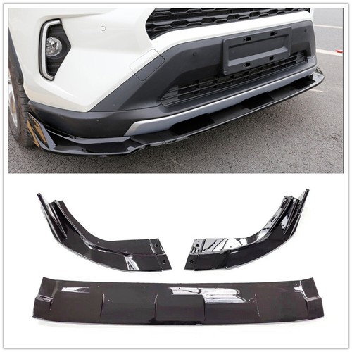 Black front bumper spoiler - black,