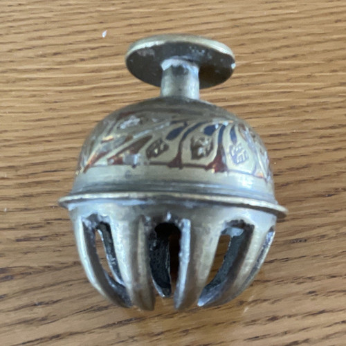 Brass elephant claw bell - elephant,
