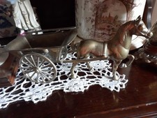 VINTAGE SOLID BRASS HORSE &