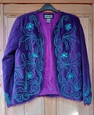 Indigo Moon Embroidered Velvet