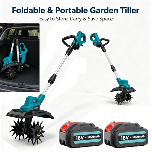 Cordless tiller cultivator - tiller,