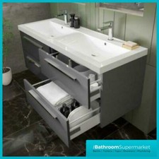 Gloss Graphite Double Basin