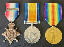WW1 1914 Mons Star bar Trio -