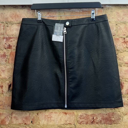 New top shop faux leather - top,