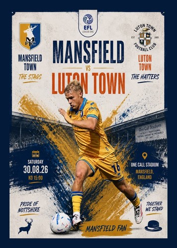 Mansfield town luton - mansfield, v
