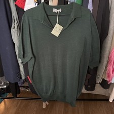 John Smedley Men's Green Fine