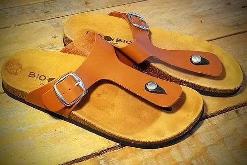 Bio leather - leather, sandals