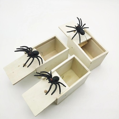 Fake spider box prank - spider,
