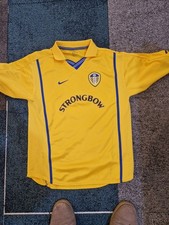 Youths age 13-14 Leeds United Vintage Strongbow Away Shirt